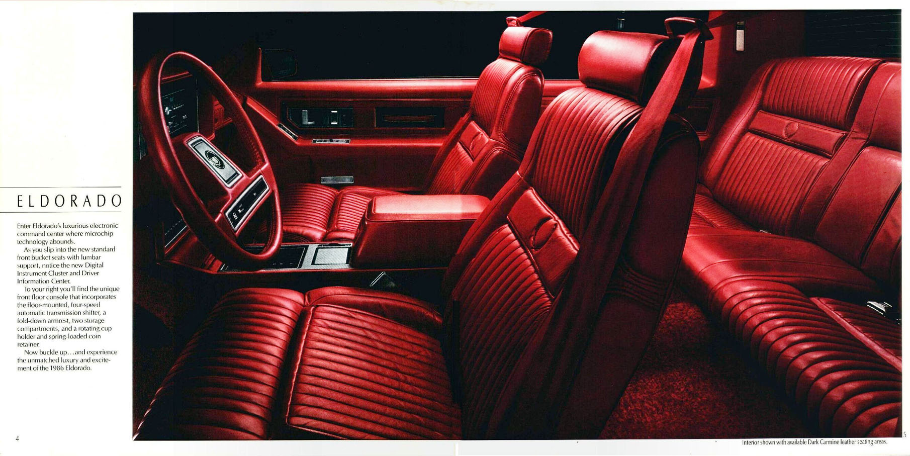 1986 Cadillac Eldorado Brochure Page 12